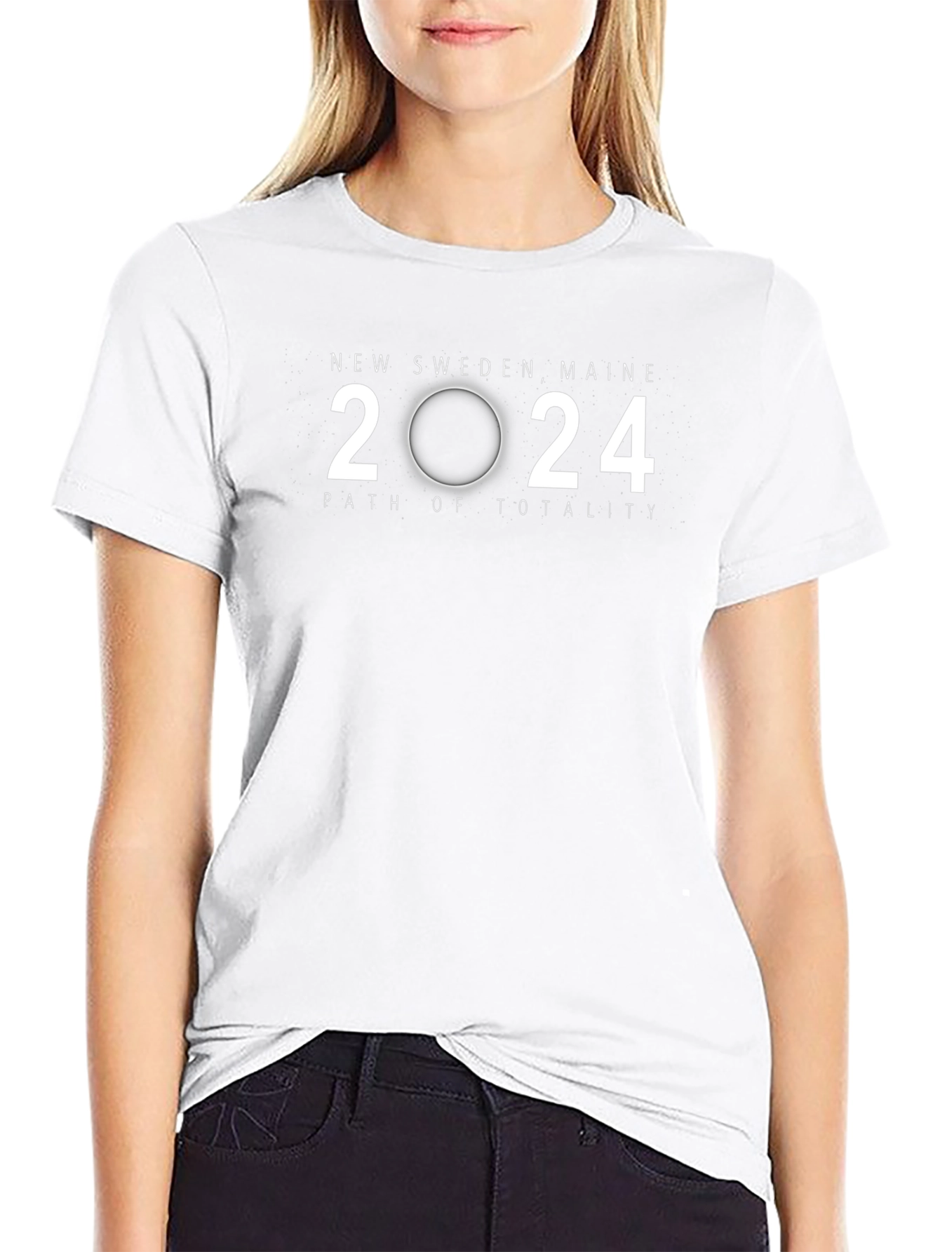 New Sweden Maine 2024 Path of Totality Eclipse T-Shirt