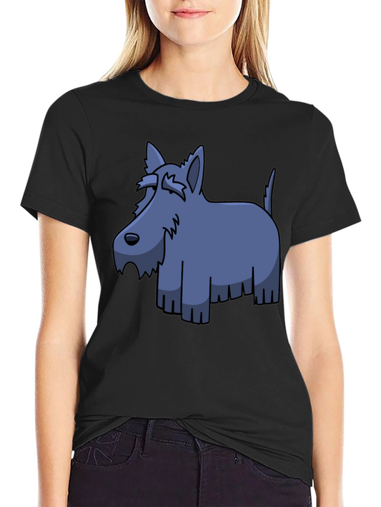 Cute Cartoon Dog Graphic T-Shirt