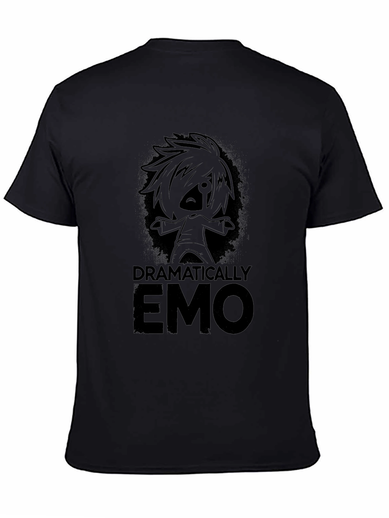 Dramatically Emo Black T-Shirt