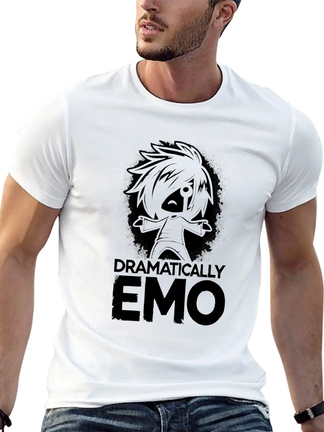 Dramatically Emo Black T-Shirt