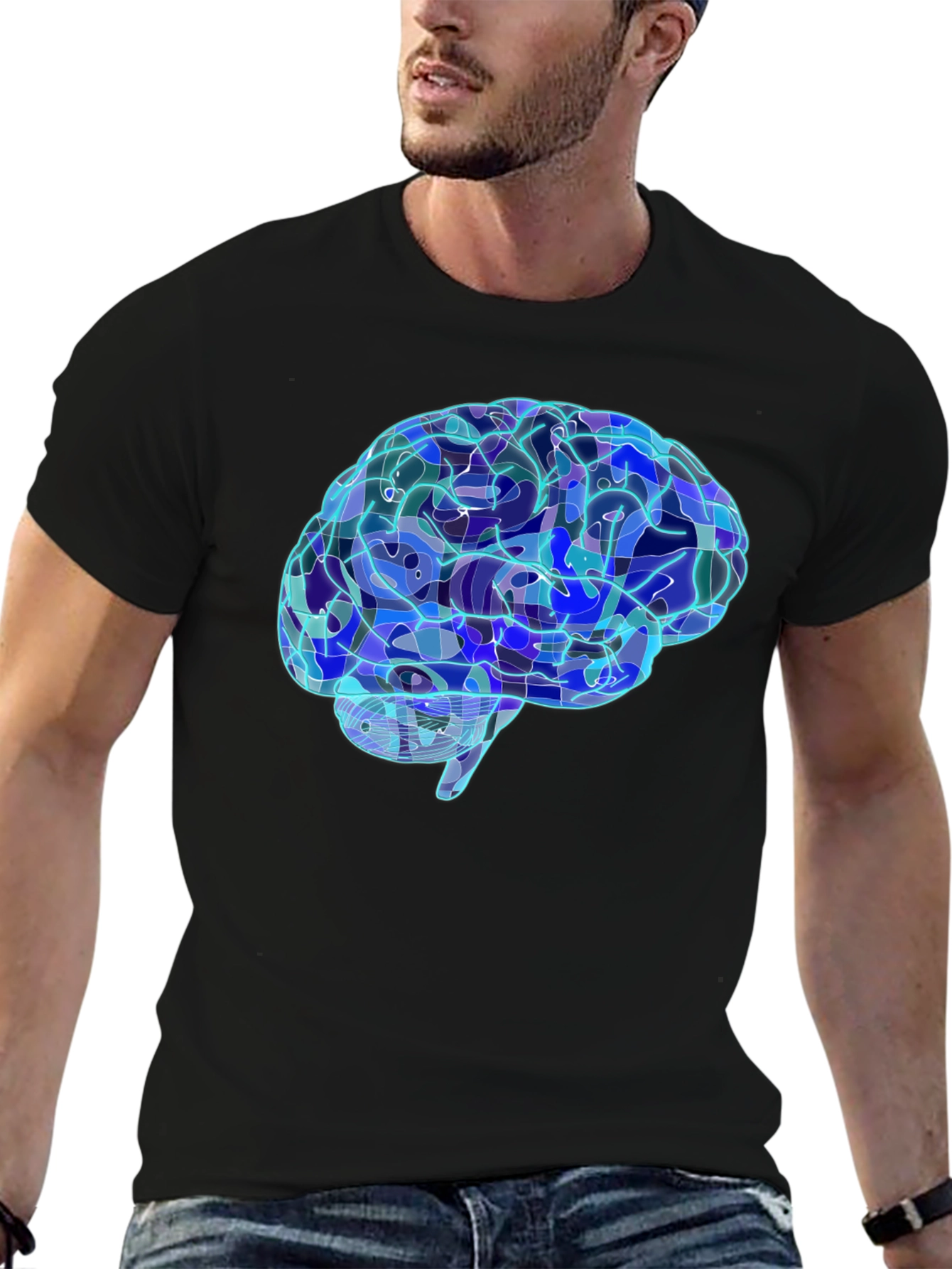 Brain Graphic Tee - Cool Neuroscience Design