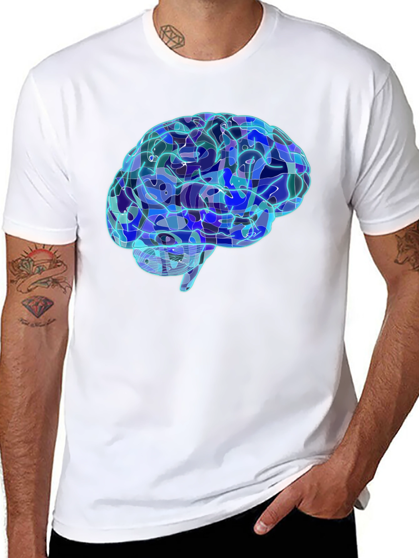 Brain Graphic Tee - Cool Neuroscience Design