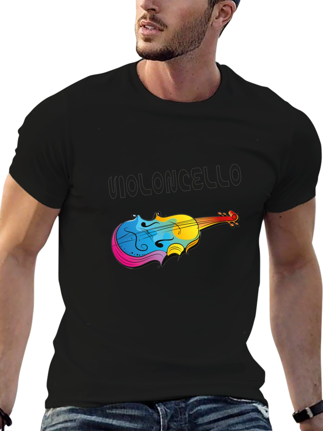 Colorful Cello Music T-Shirt