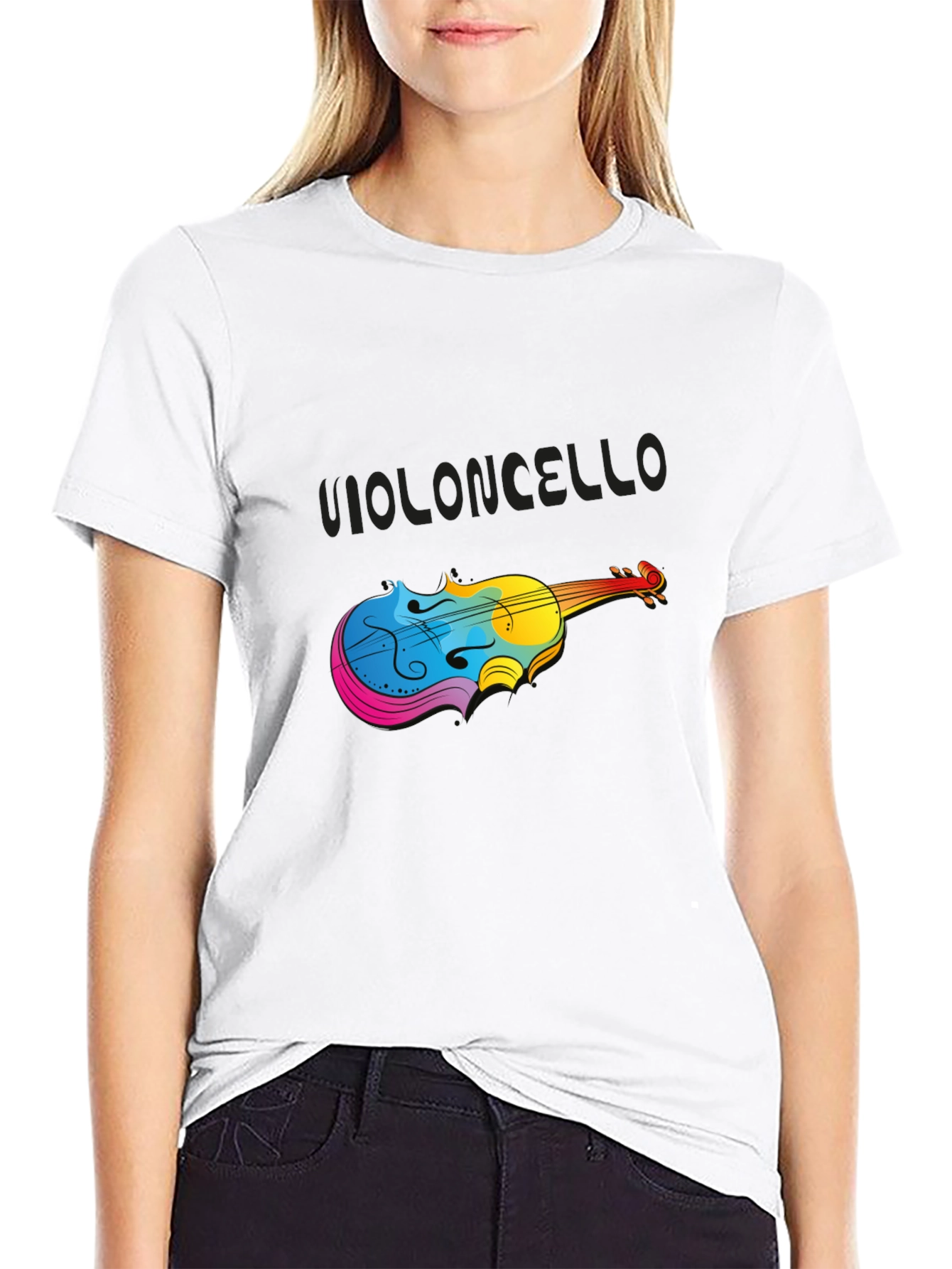 Colorful Cello Music T-Shirt