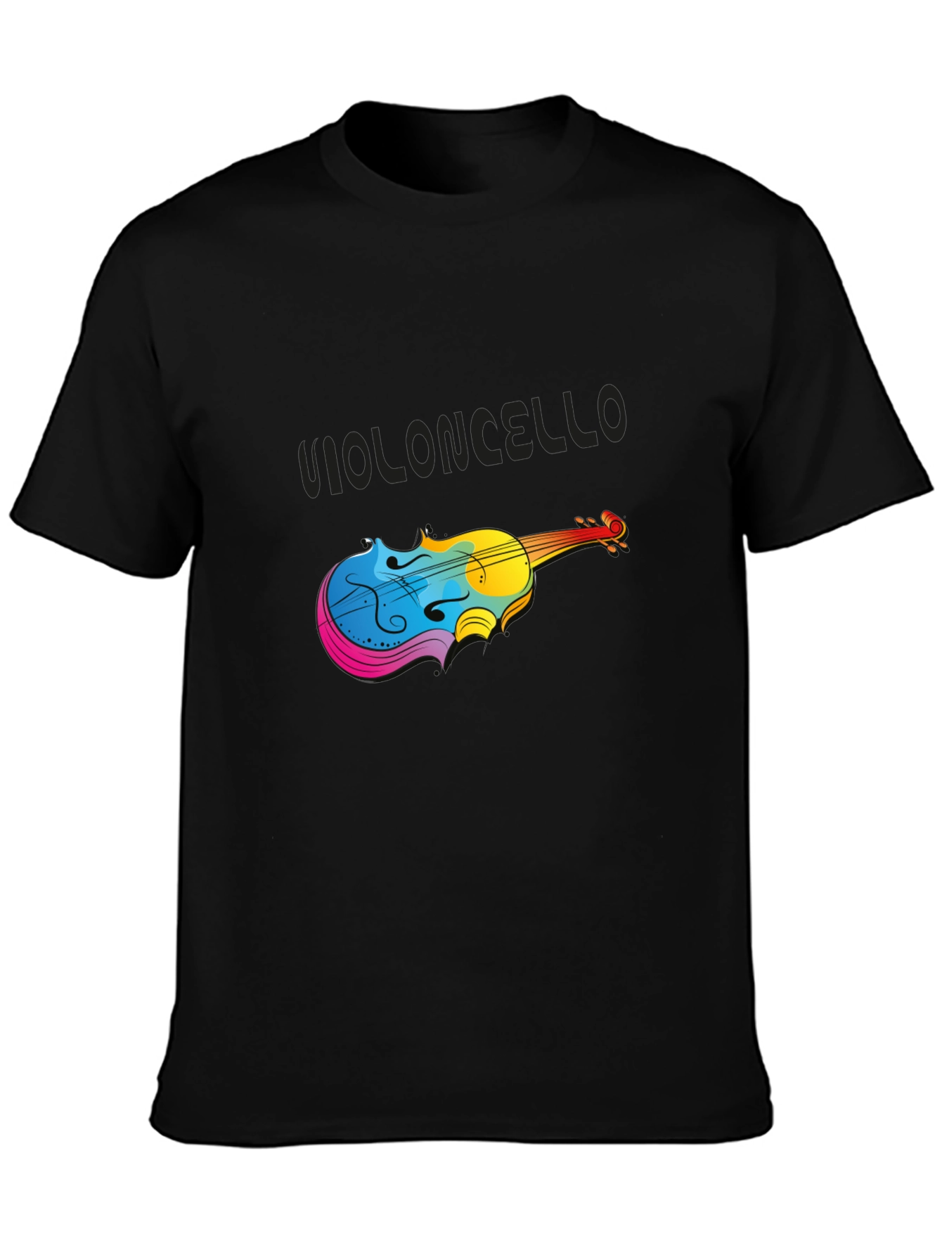 Colorful Cello Music T-Shirt