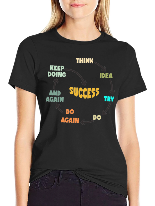 Success Cycle Black T-Shirt