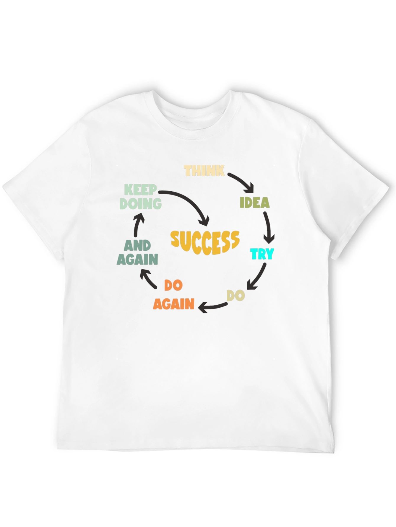 Success Cycle Black T-Shirt