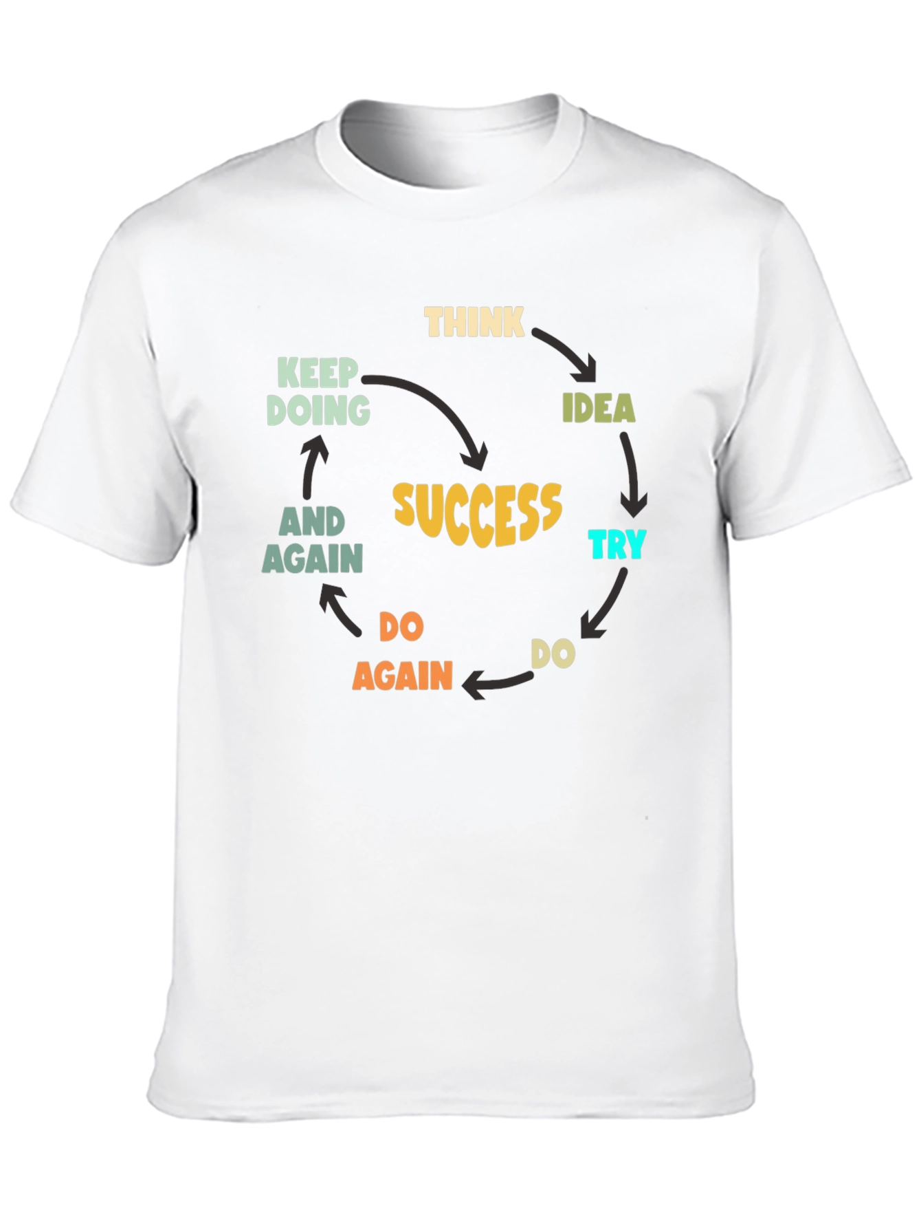 Success Cycle Black T-Shirt