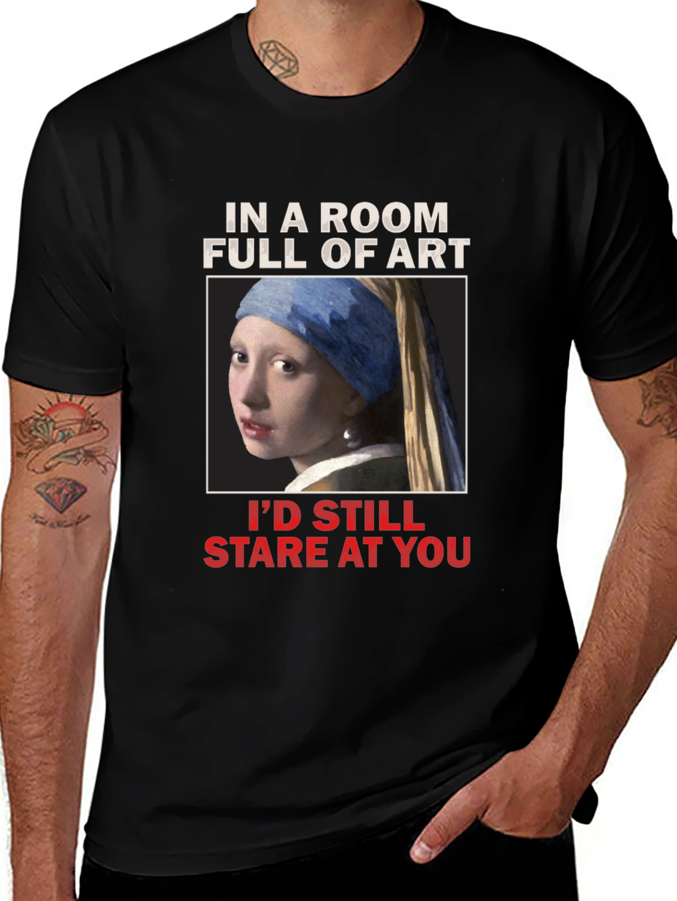 Art Lovers T-Shirt: Girl with a Pearl Earring
