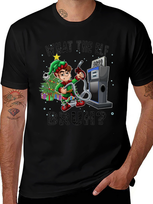 What The Elf Bruh? Christmas T-Shirt