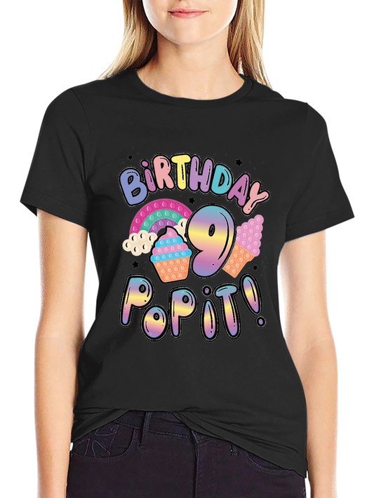 Birthday 9 Pop It T-Shirt