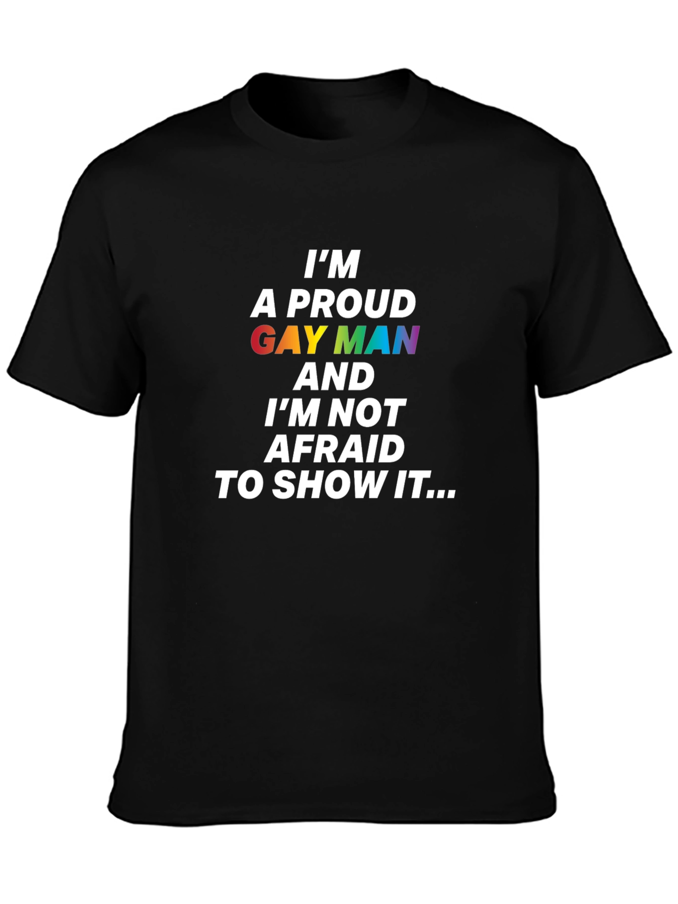 Proud Gay Man Rainbow T-Shirt