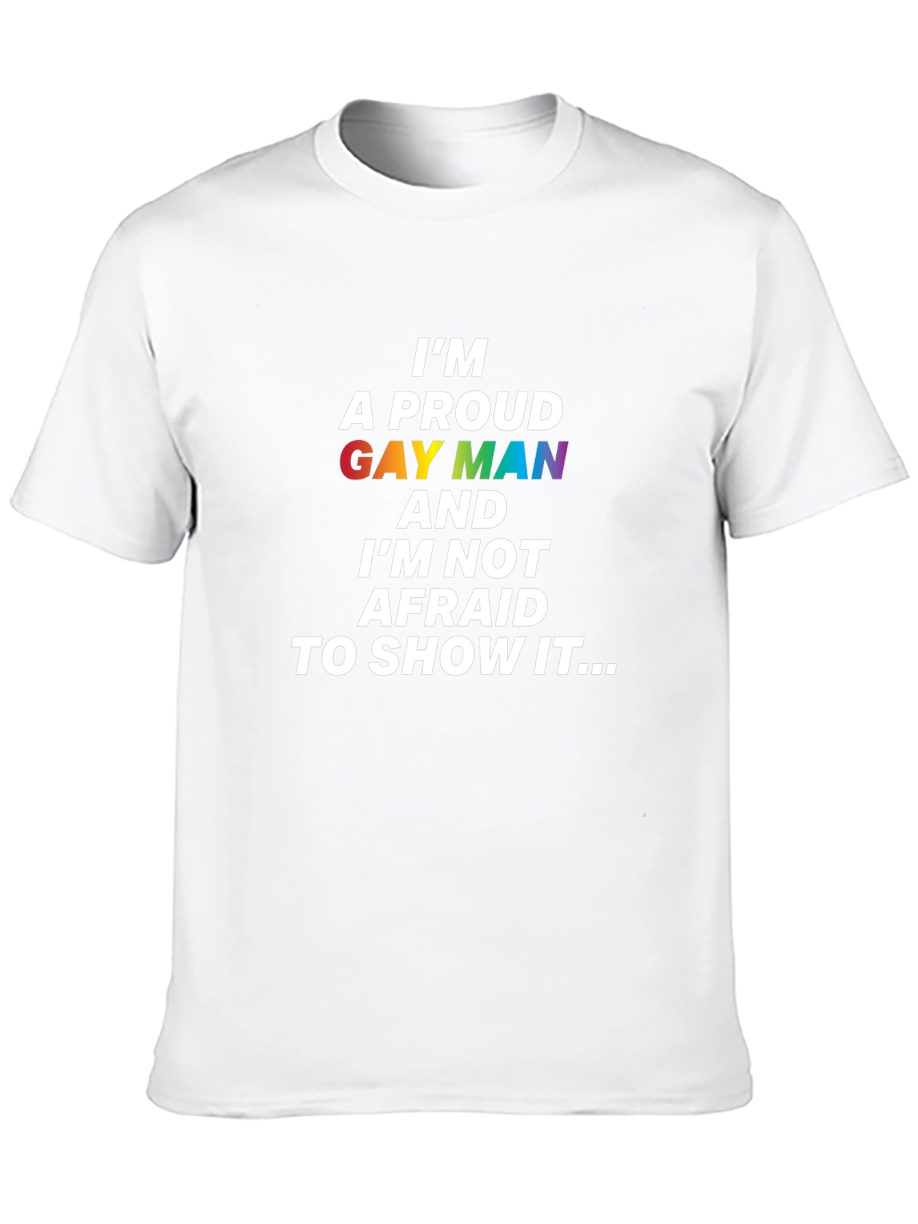 Proud Gay Man Rainbow T-Shirt
