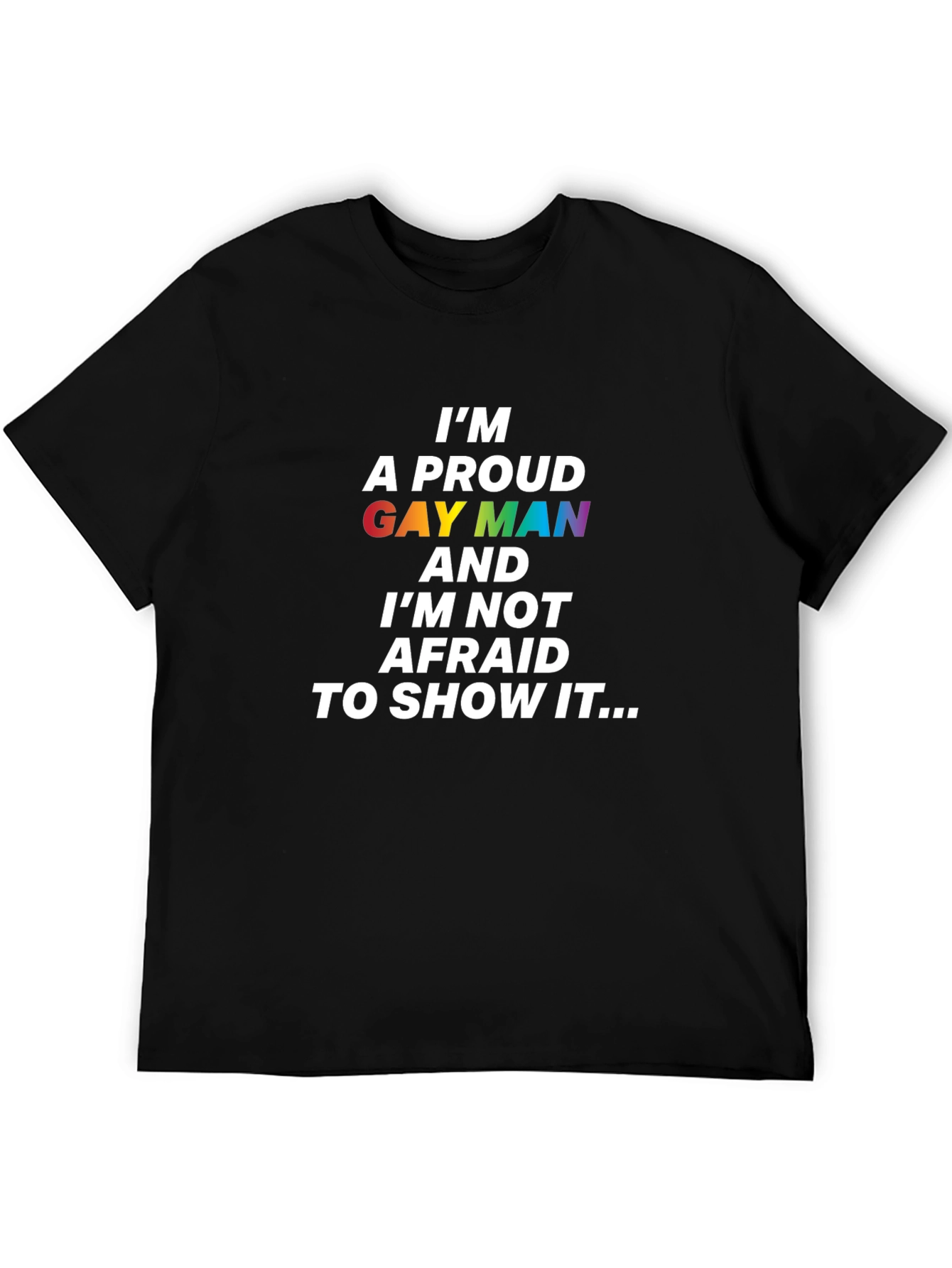 Proud Gay Man Rainbow T-Shirt