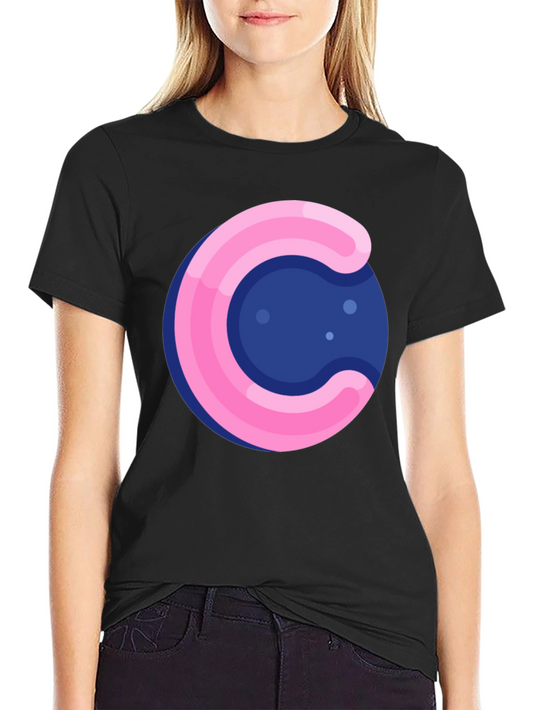 Funky Circle T-Shirt - Pink & Blue Design