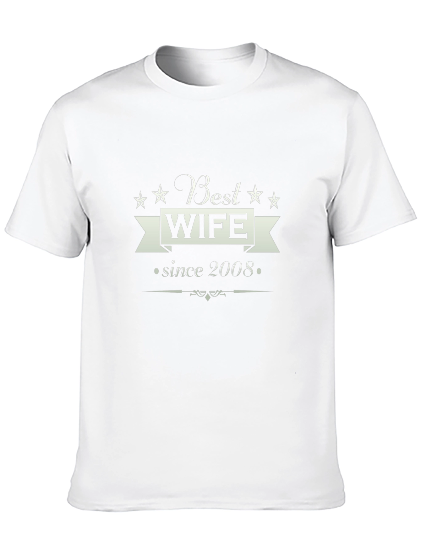 Best Wife Since 2008 Graphic Tee - Black