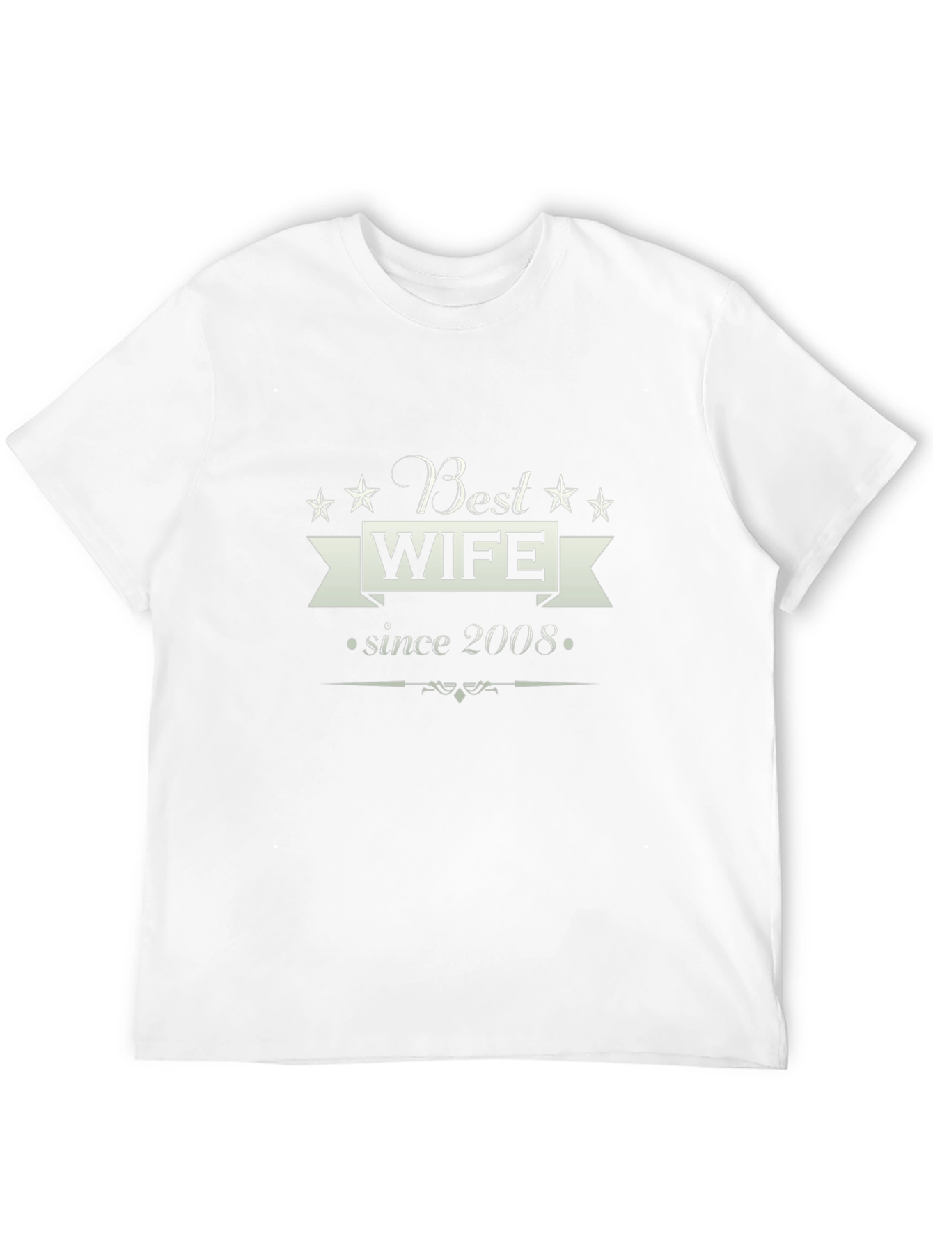Best Wife Since 2008 Graphic Tee - Black
