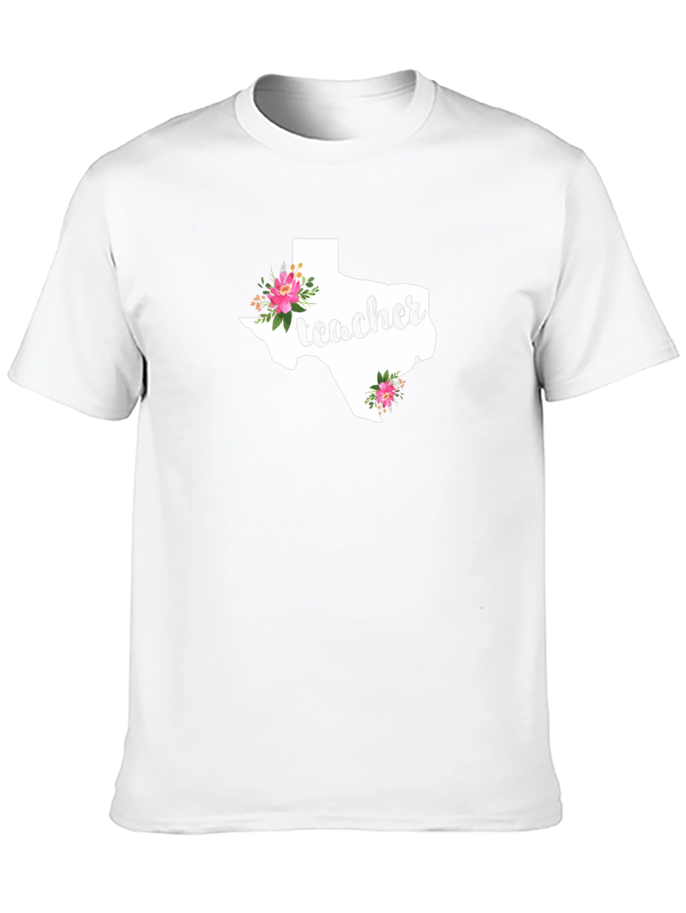 Texas Teacher Floral T-Shirt