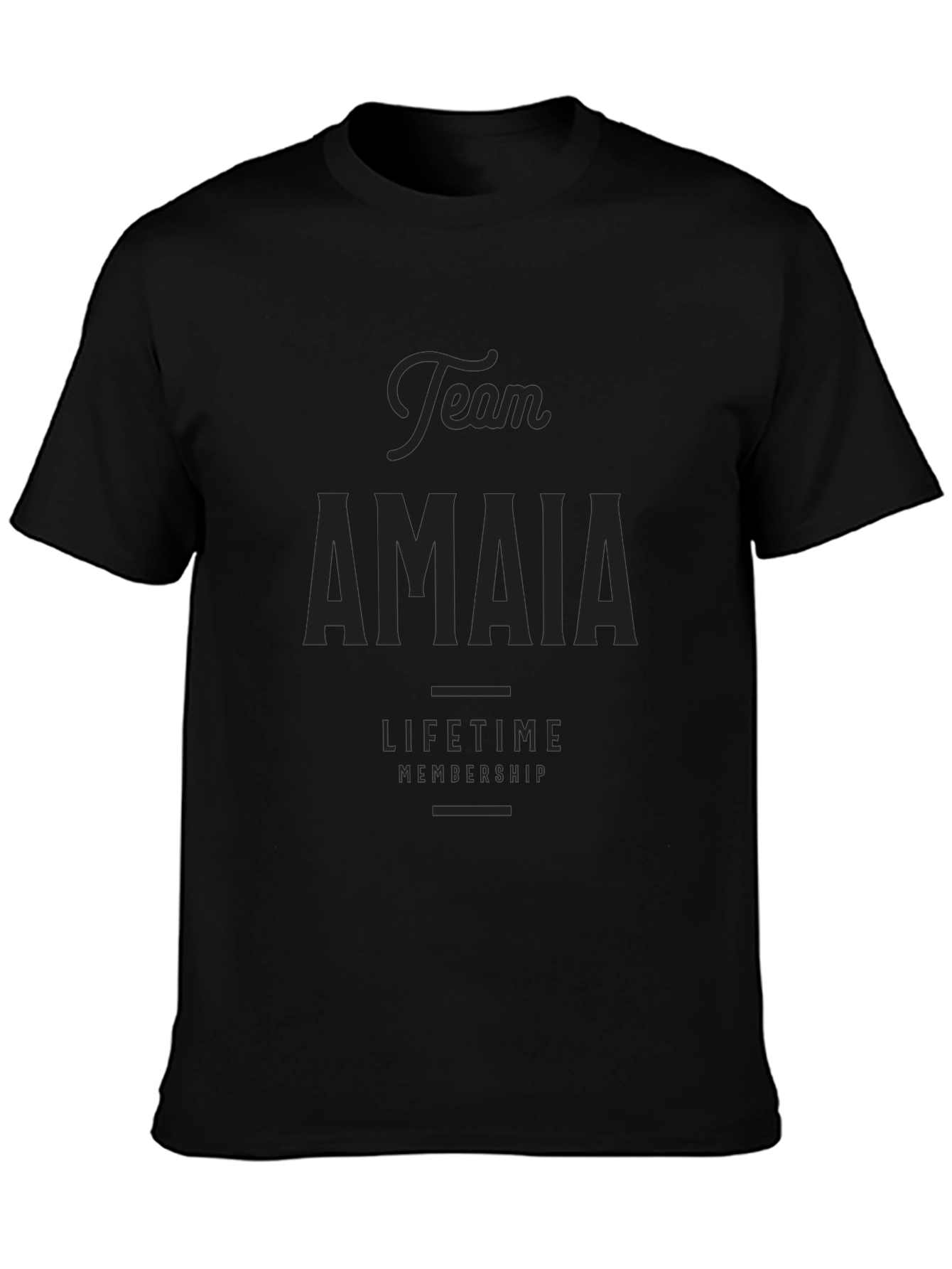 Team Amaia Lifetime Membership Black T-Shirt