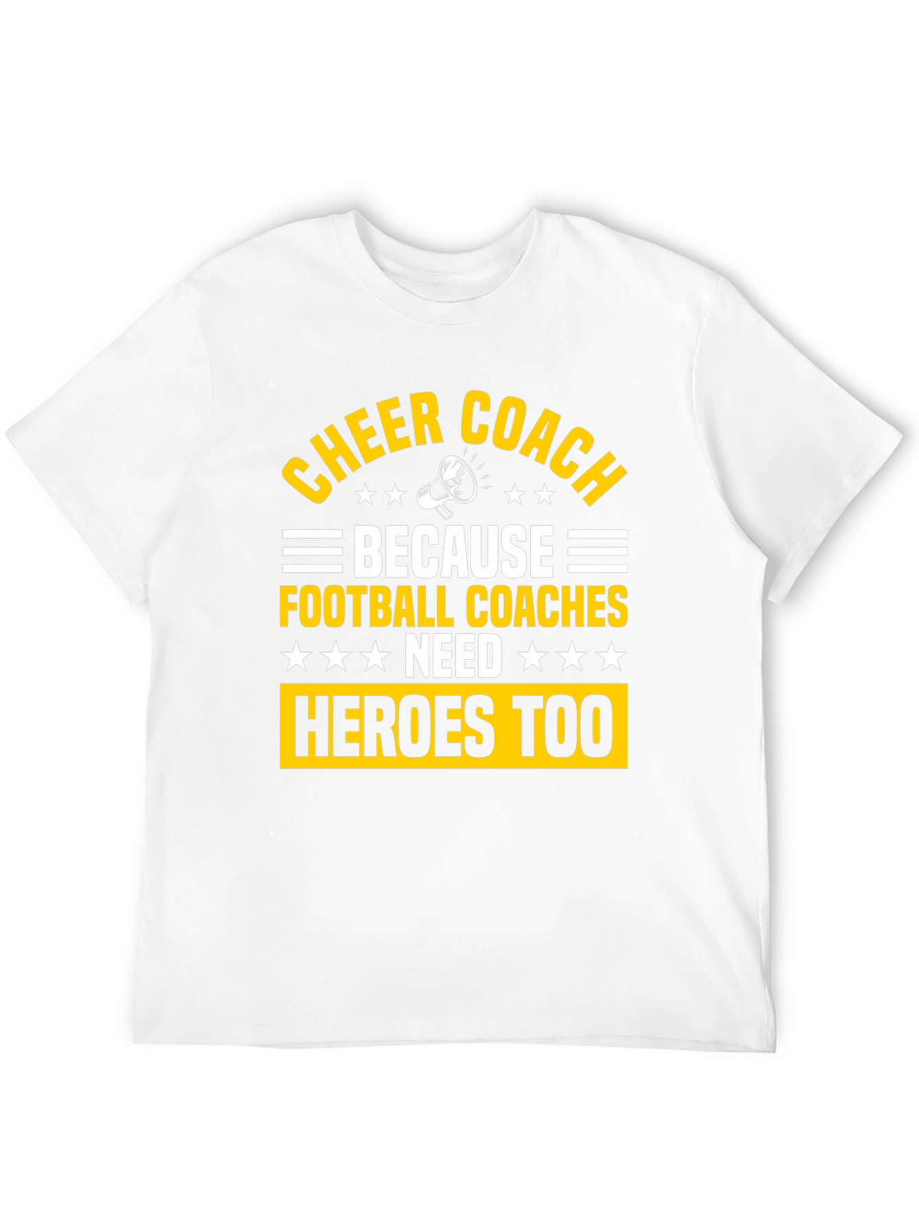 Cheer Coach Heroes Graphic T-Shirt