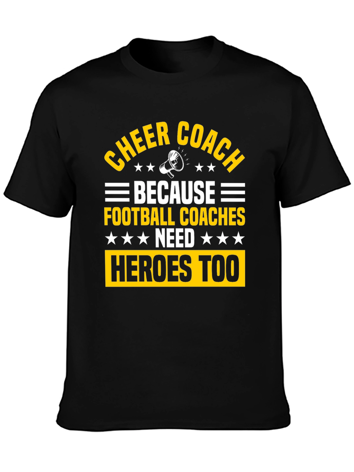 Cheer Coach Heroes Graphic T-Shirt