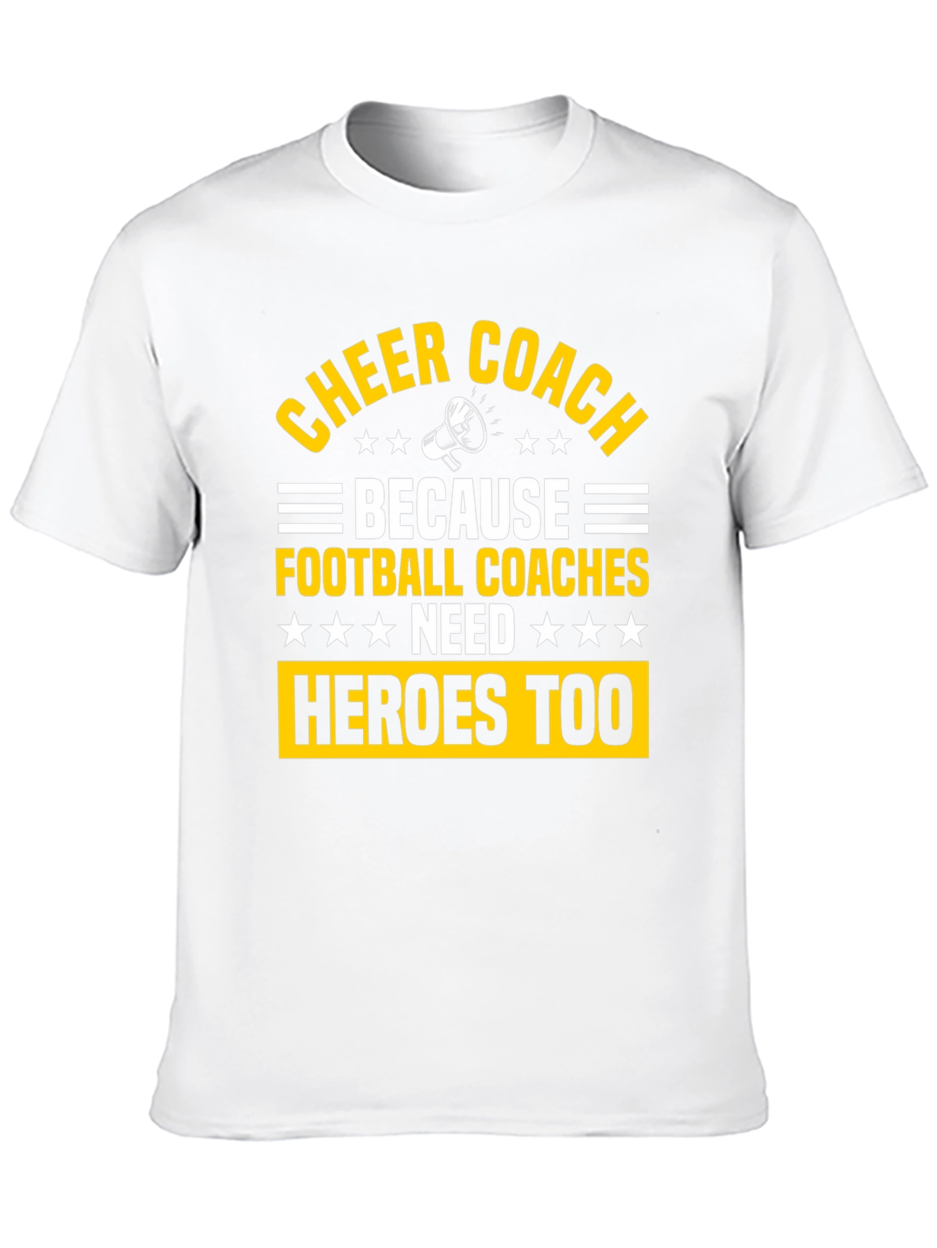 Cheer Coach Heroes Graphic T-Shirt
