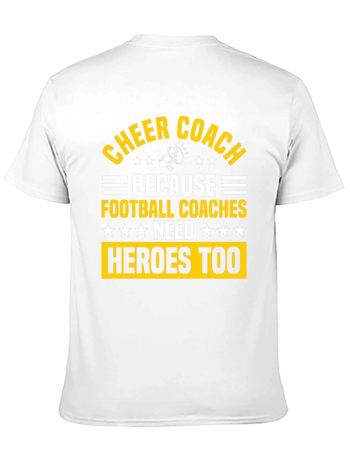 Cheer Coach Heroes Graphic T-Shirt