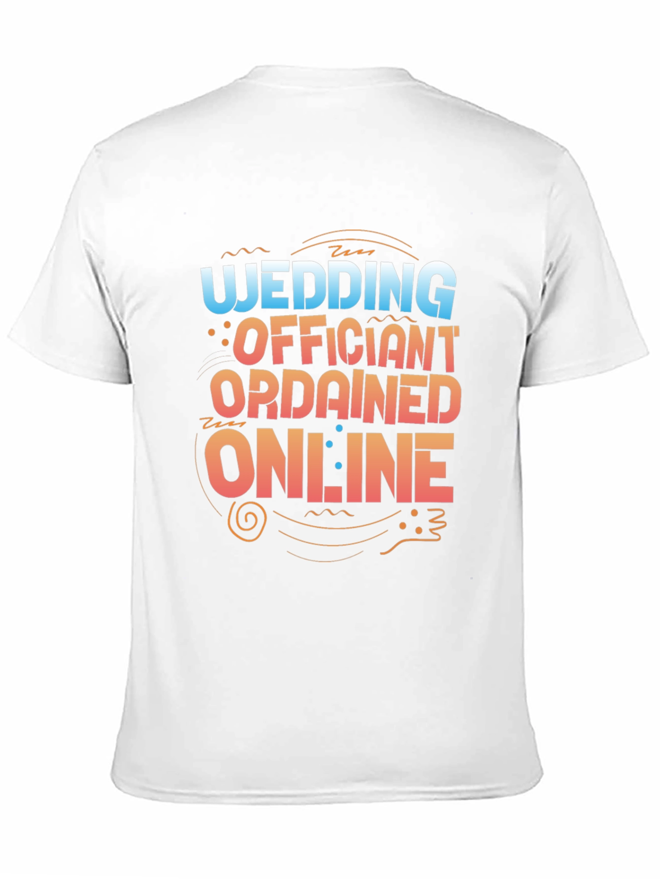 Wedding Officiant Ordained Online Graphic T-Shirt