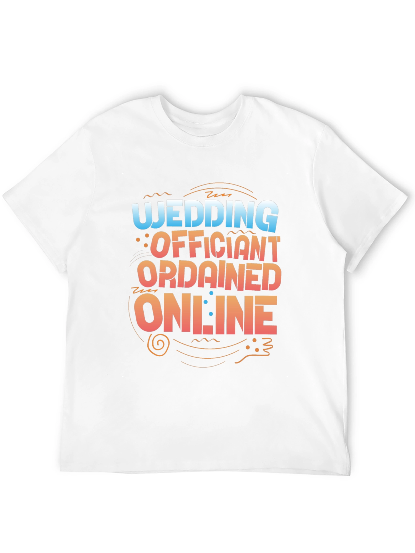 Wedding Officiant Ordained Online Graphic T-Shirt