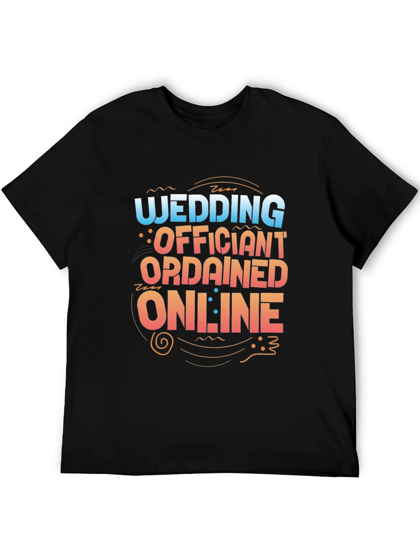 Wedding Officiant Ordained Online Graphic T-Shirt