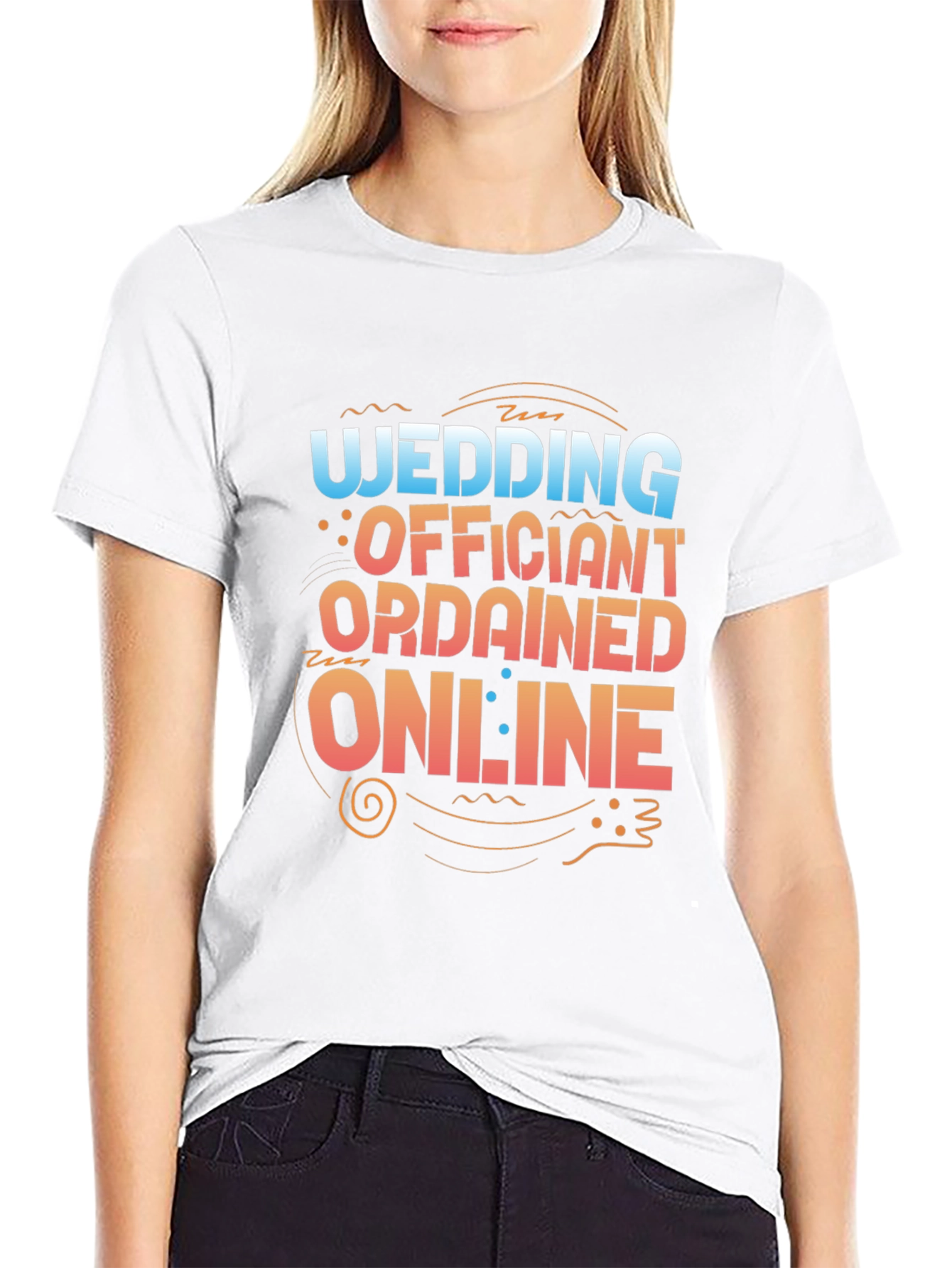 Wedding Officiant Ordained Online Graphic T-Shirt