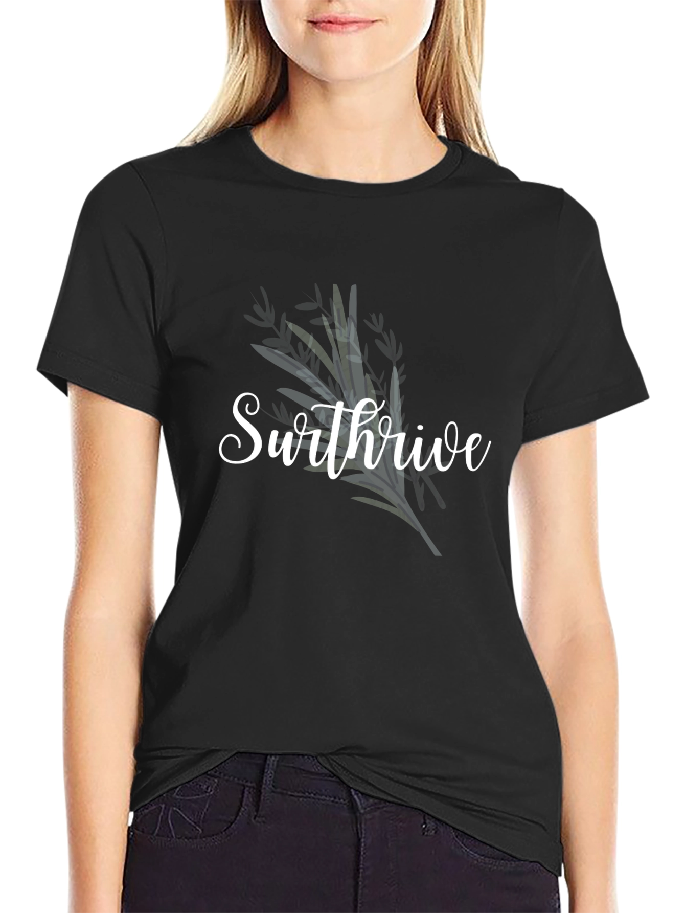 Swthrive Black Graphic Tee