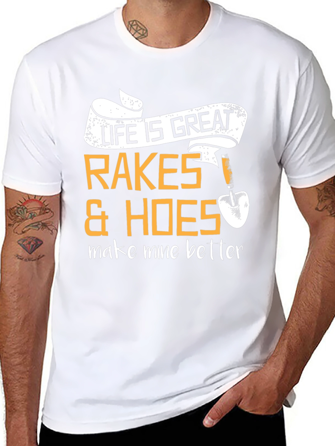 Life is Great Rakes & Hoes Graphic T-Shirt