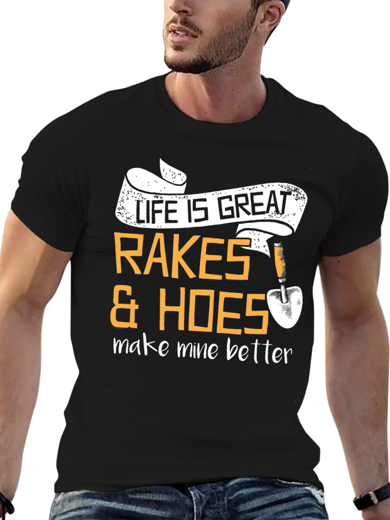 Life is Great Rakes & Hoes Graphic T-Shirt