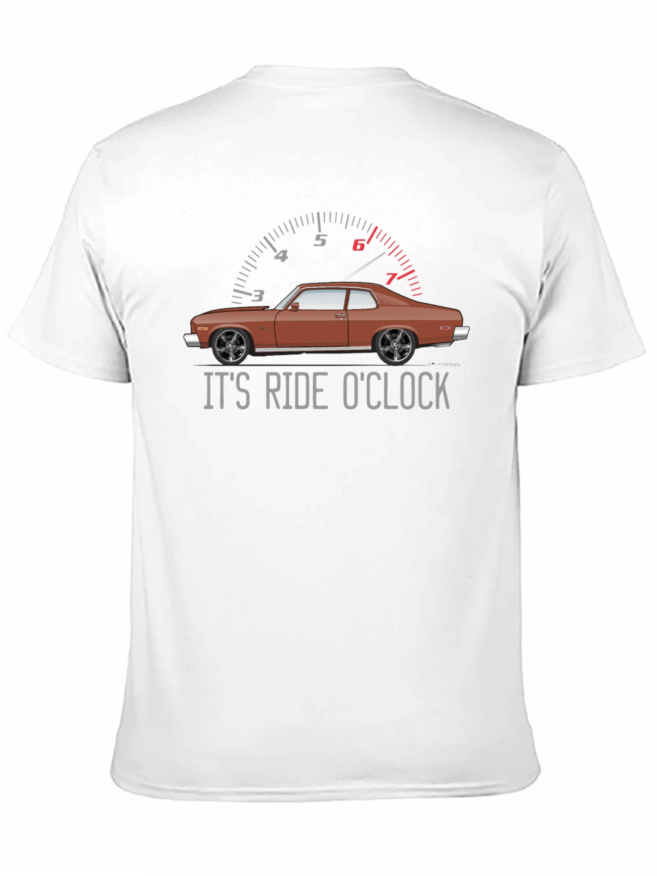 Its Ride OClock Car Graphic Tee - Black