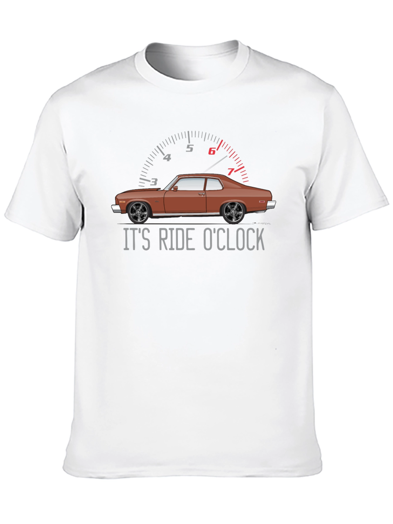 Its Ride OClock Car Graphic Tee - Black