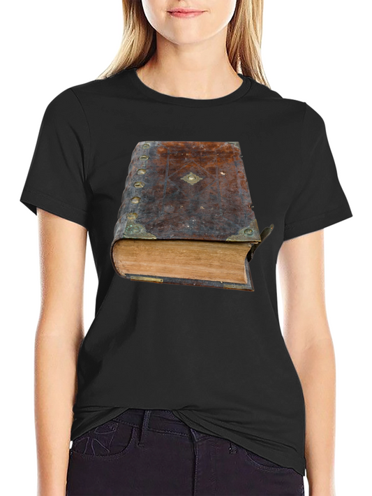 Antique Book Graphic Tee - Vintage Style