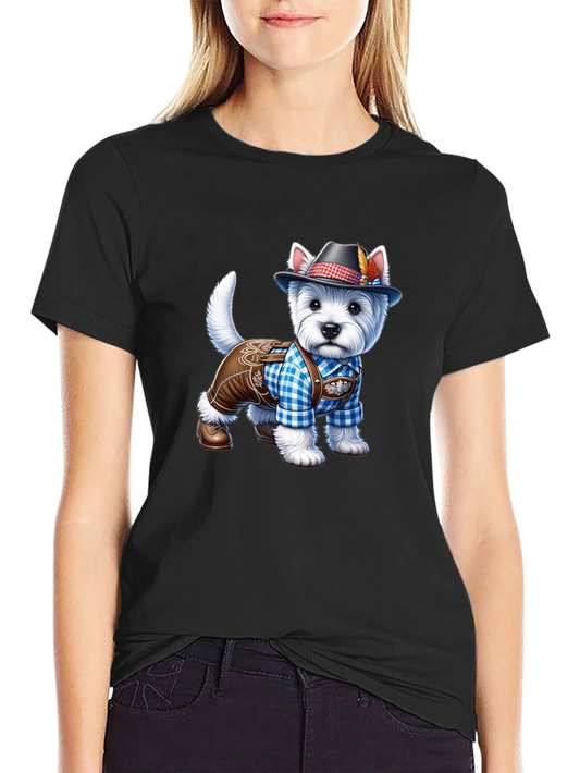 Dog in Lederhosen Graphic T-Shirt