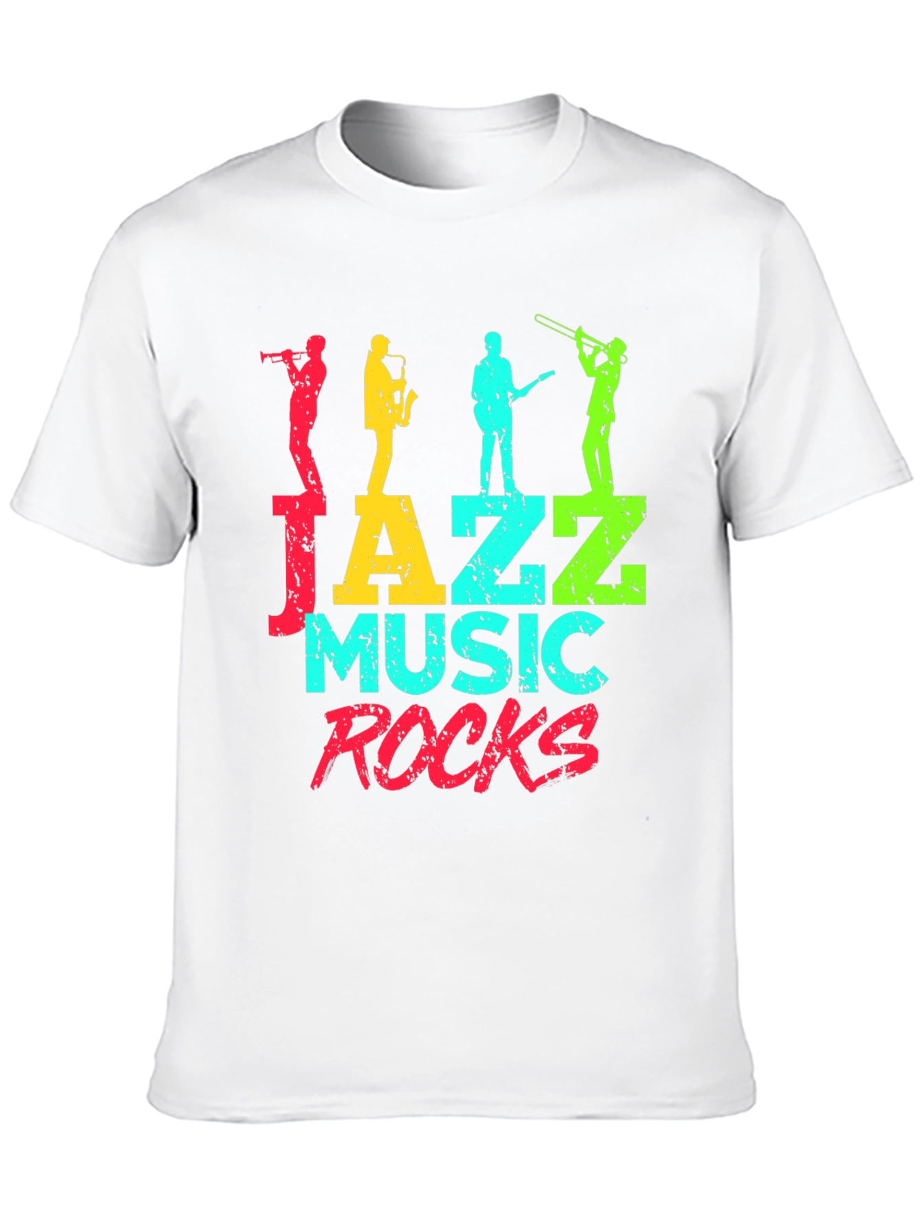 Jazz Music Rocks Graphic Tee - Black