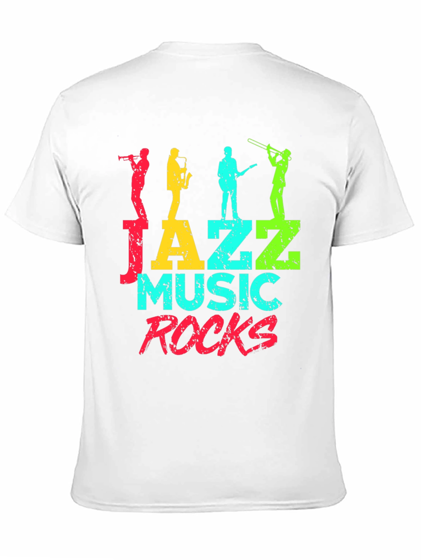 Jazz Music Rocks Graphic Tee - Black
