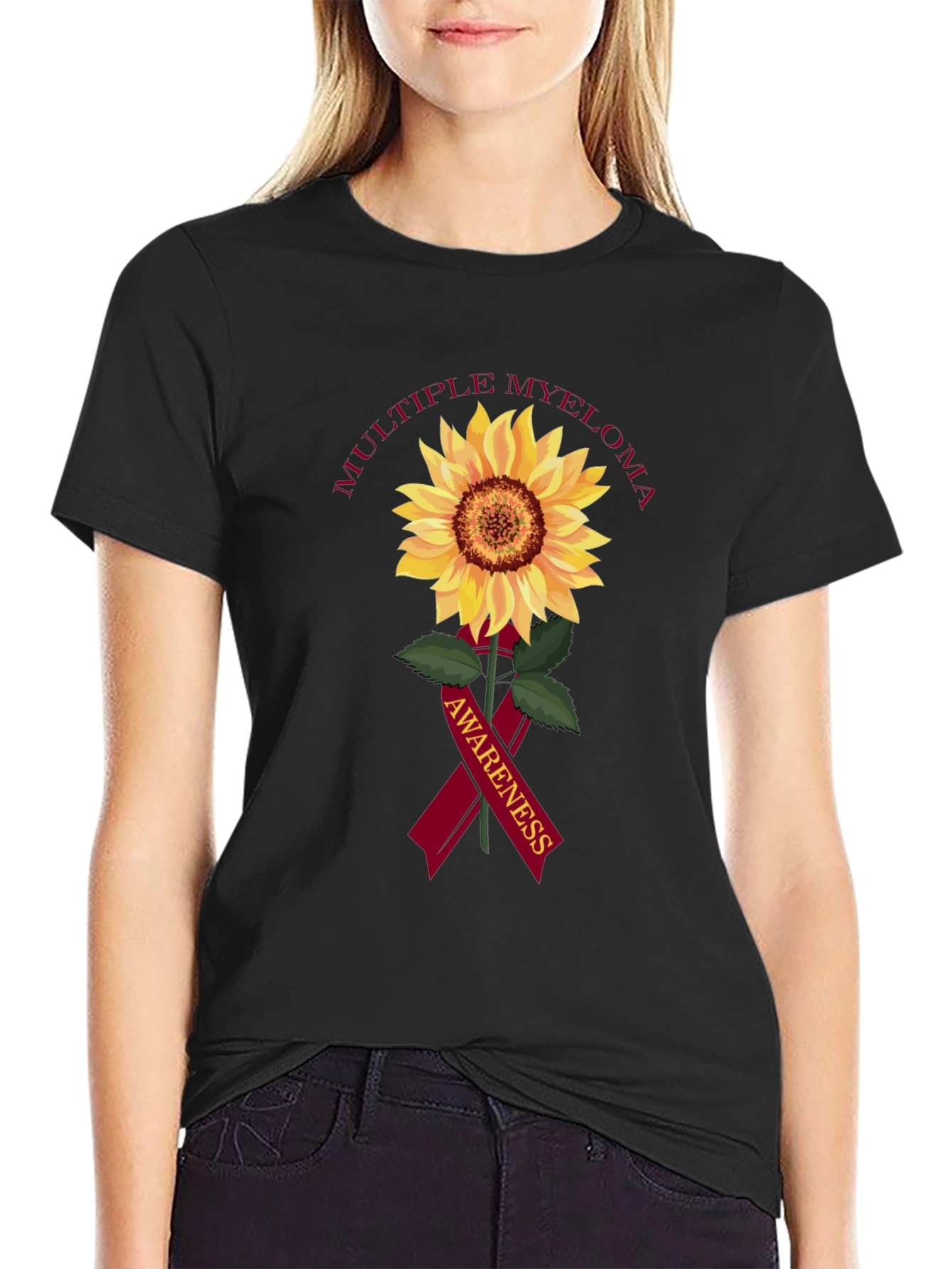 Multiple Myeloma Awareness Sunflower T-Shirt