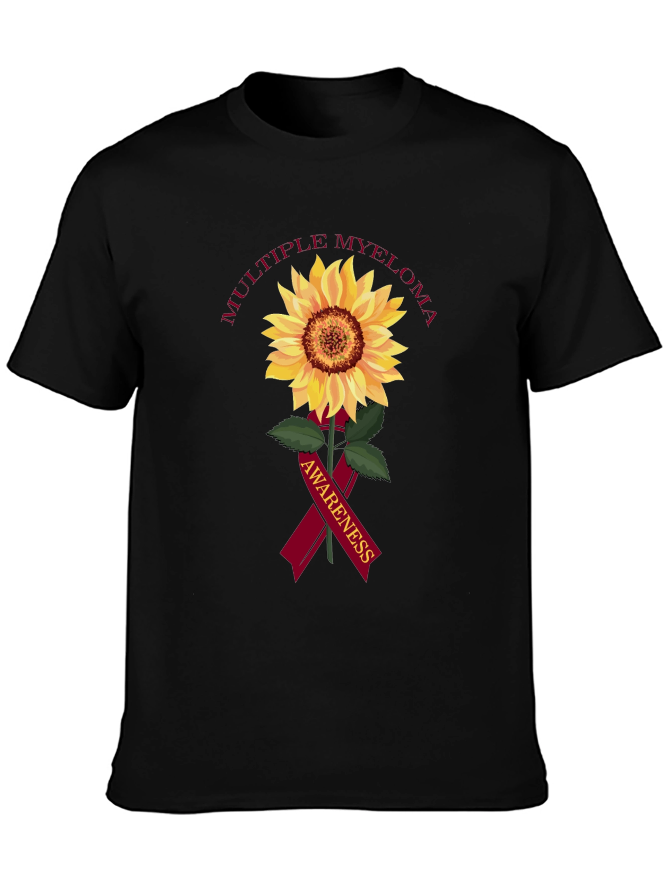 Multiple Myeloma Awareness Sunflower T-Shirt