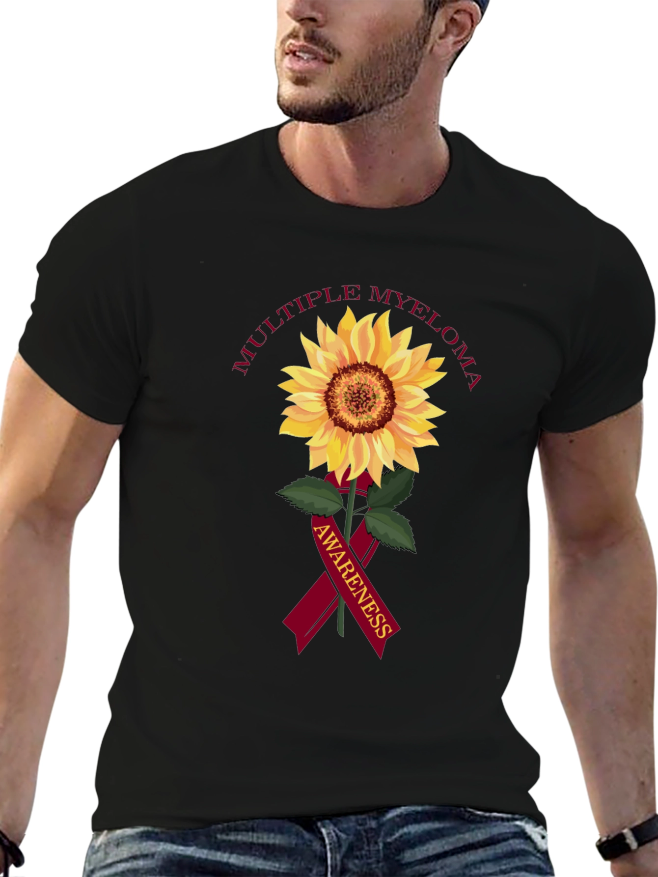 Multiple Myeloma Awareness Sunflower T-Shirt