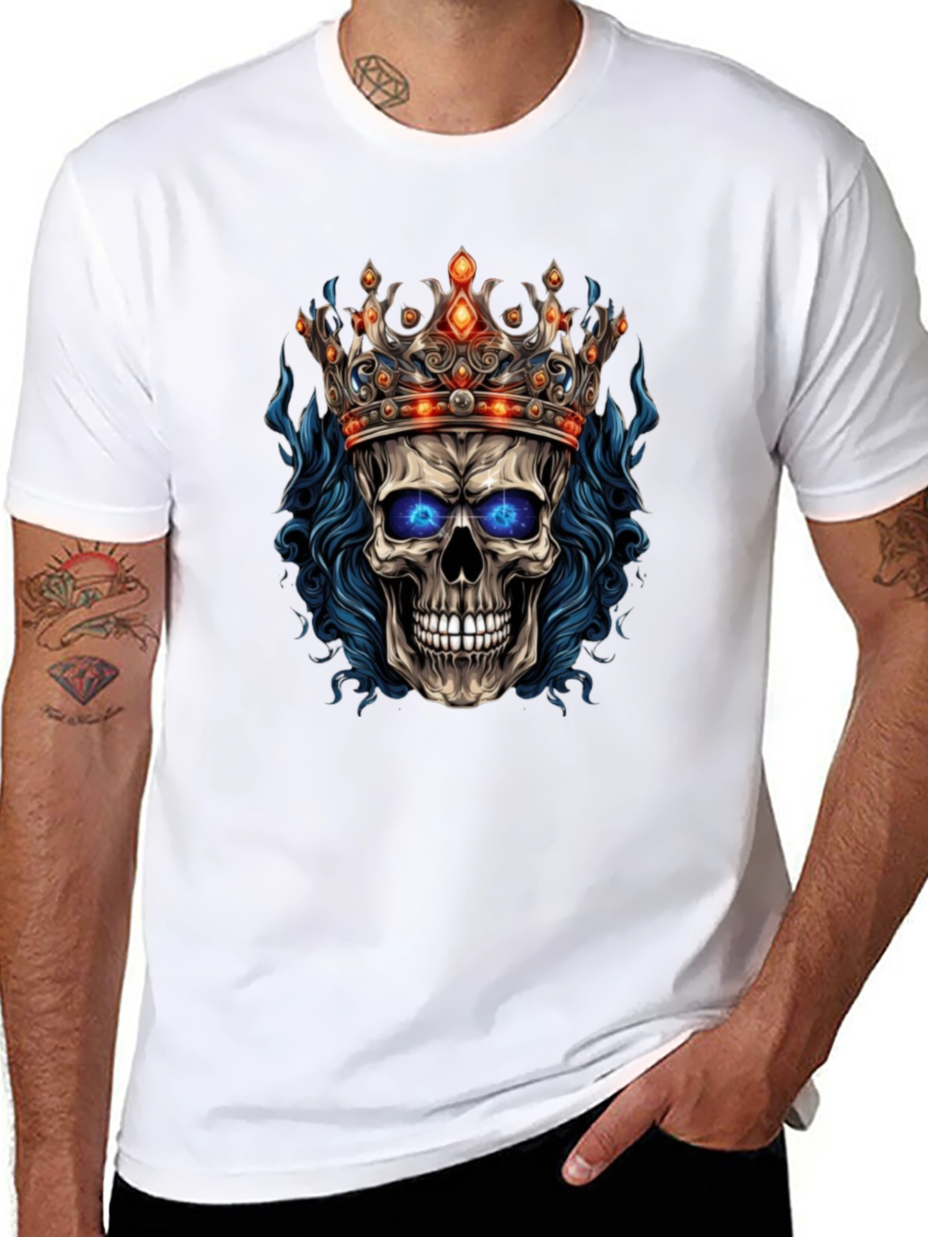 Skull King Graphic Tee - Edgy Streetwear