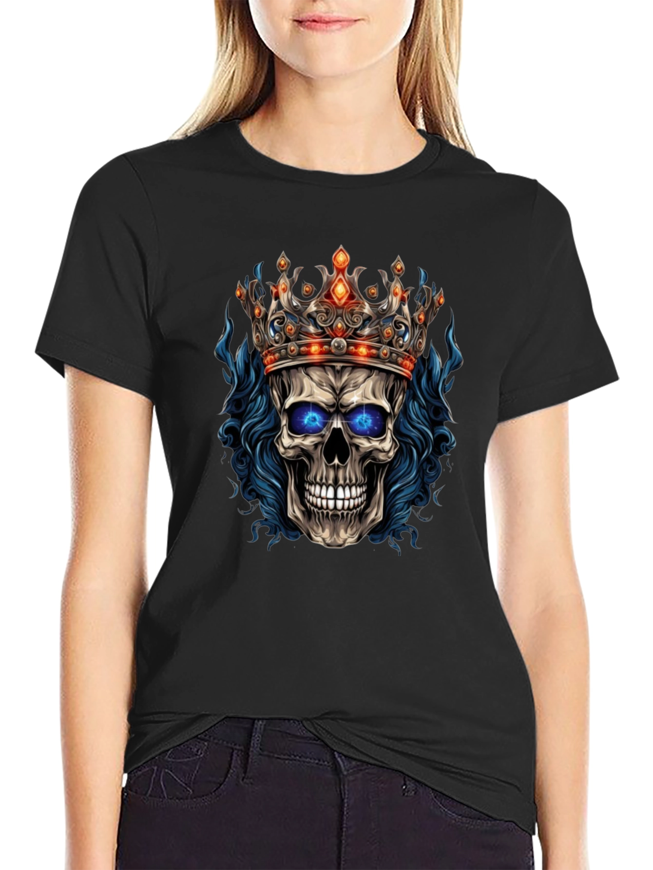 Skull King Graphic Tee - Edgy Streetwear