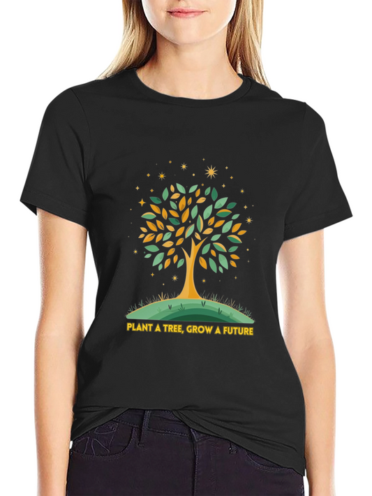 Eco-Friendly Tree Graphic Tee - Plant a Tree Grow a Future