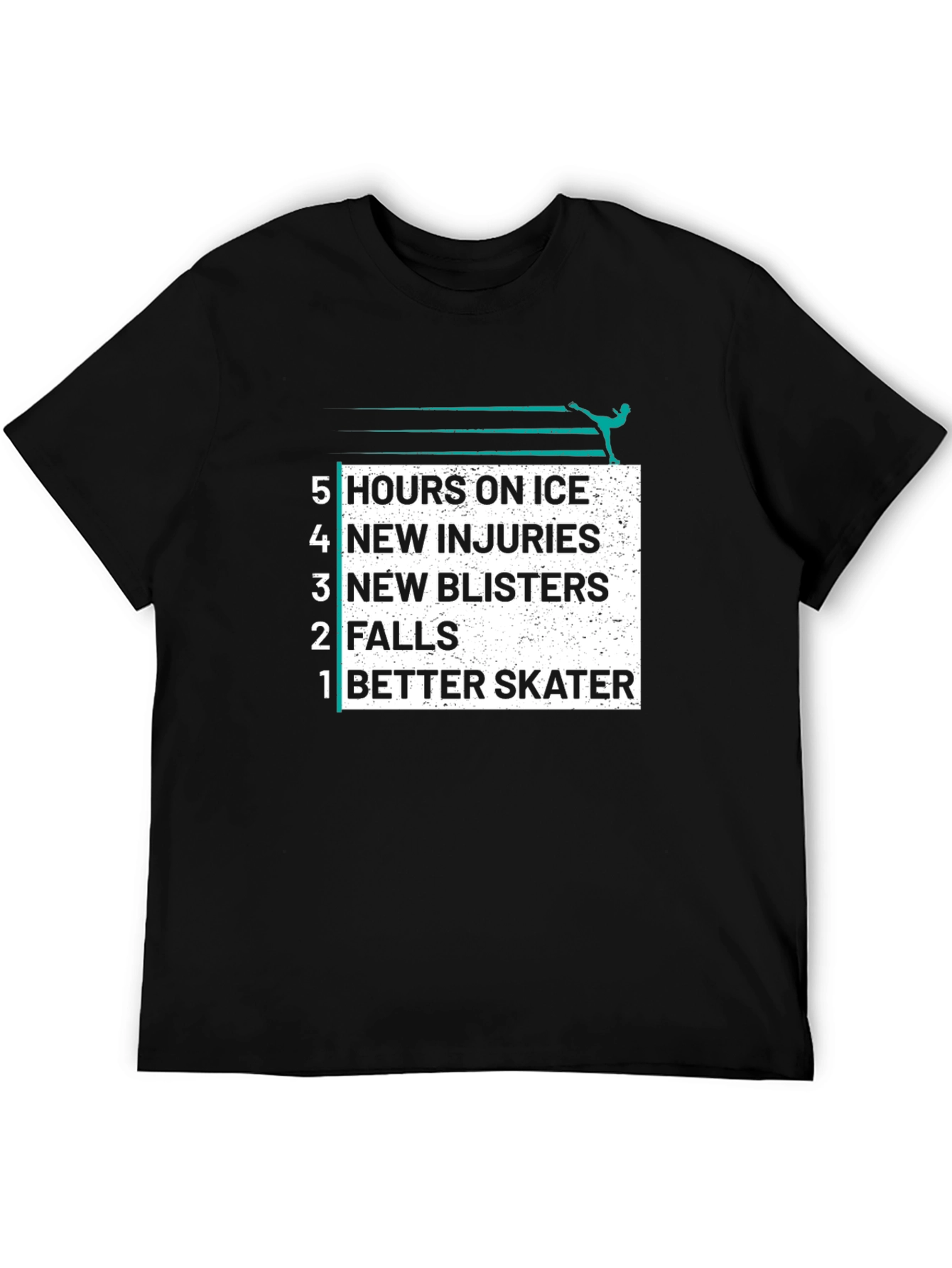 Figure Skater T-Shirt: Hours on Ice Graphic Tee
