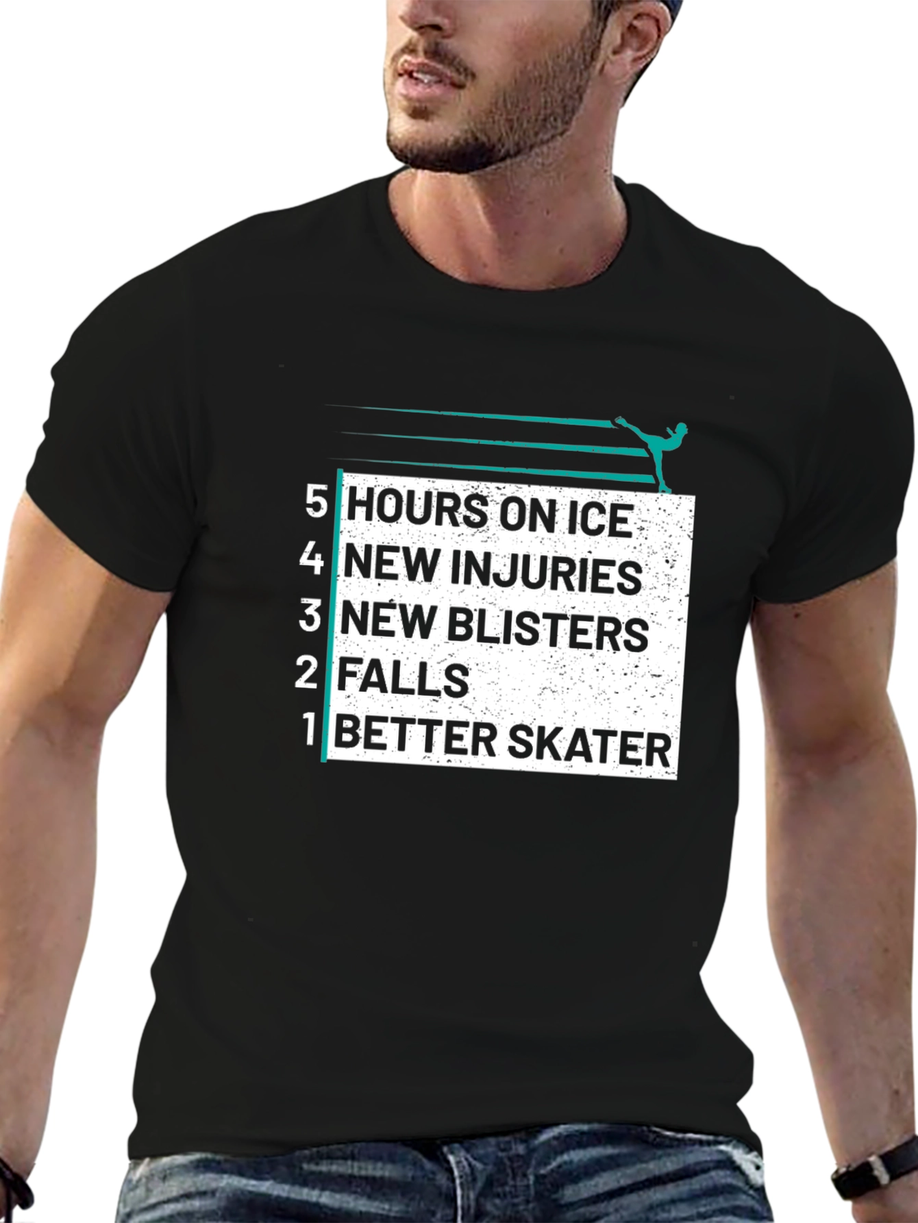 Figure Skater T-Shirt: Hours on Ice Graphic Tee