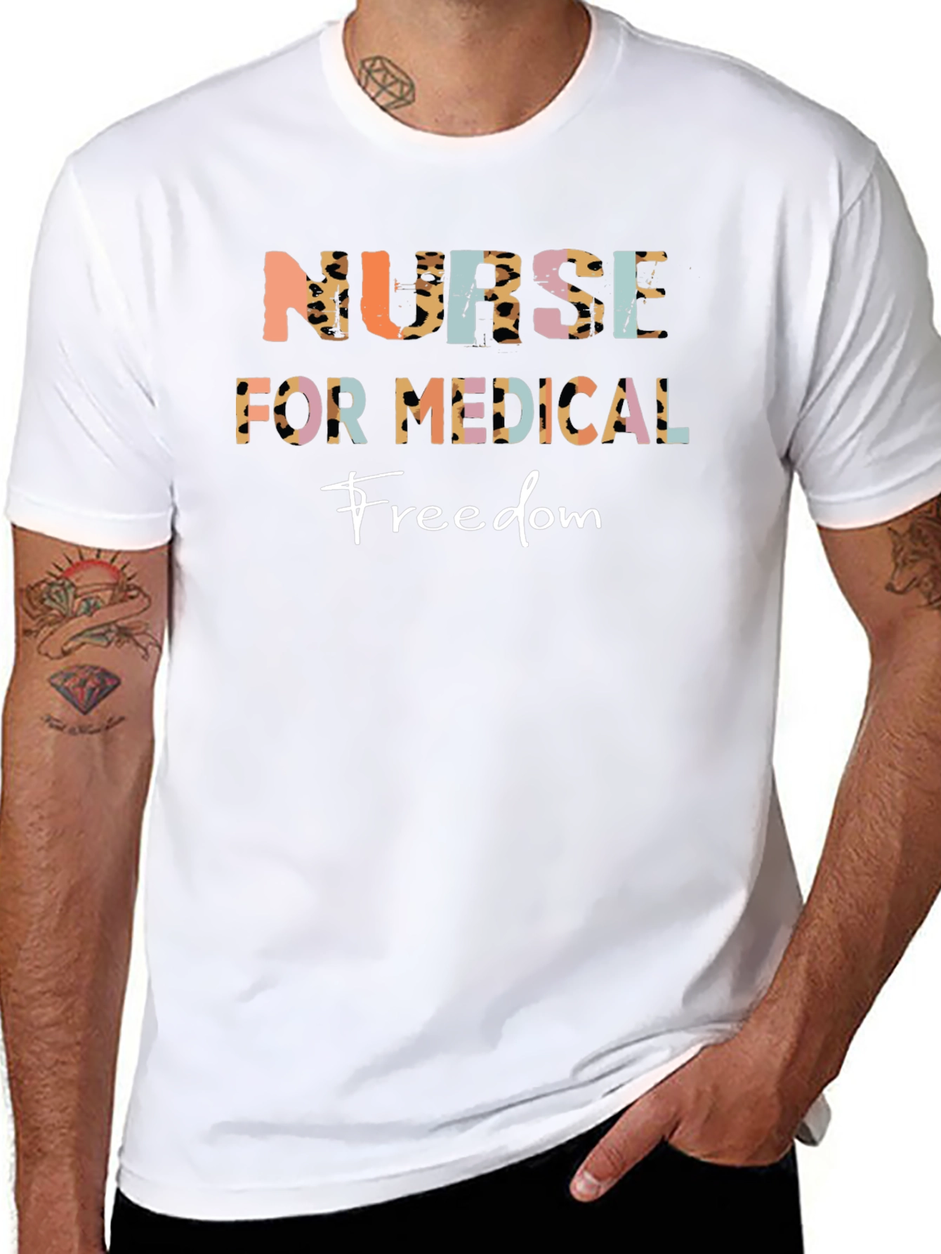 Nurse for Medical Freedom Black T-Shirt