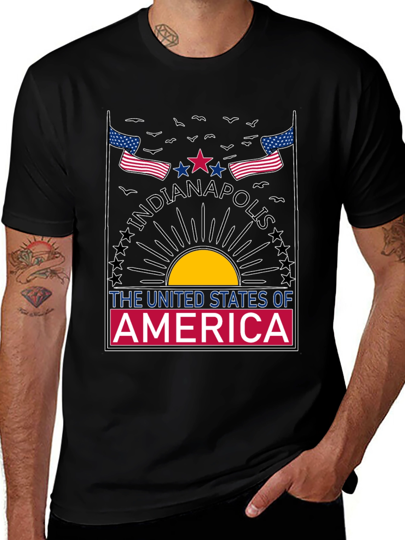 Indianapolis USA Graphic T-Shirt